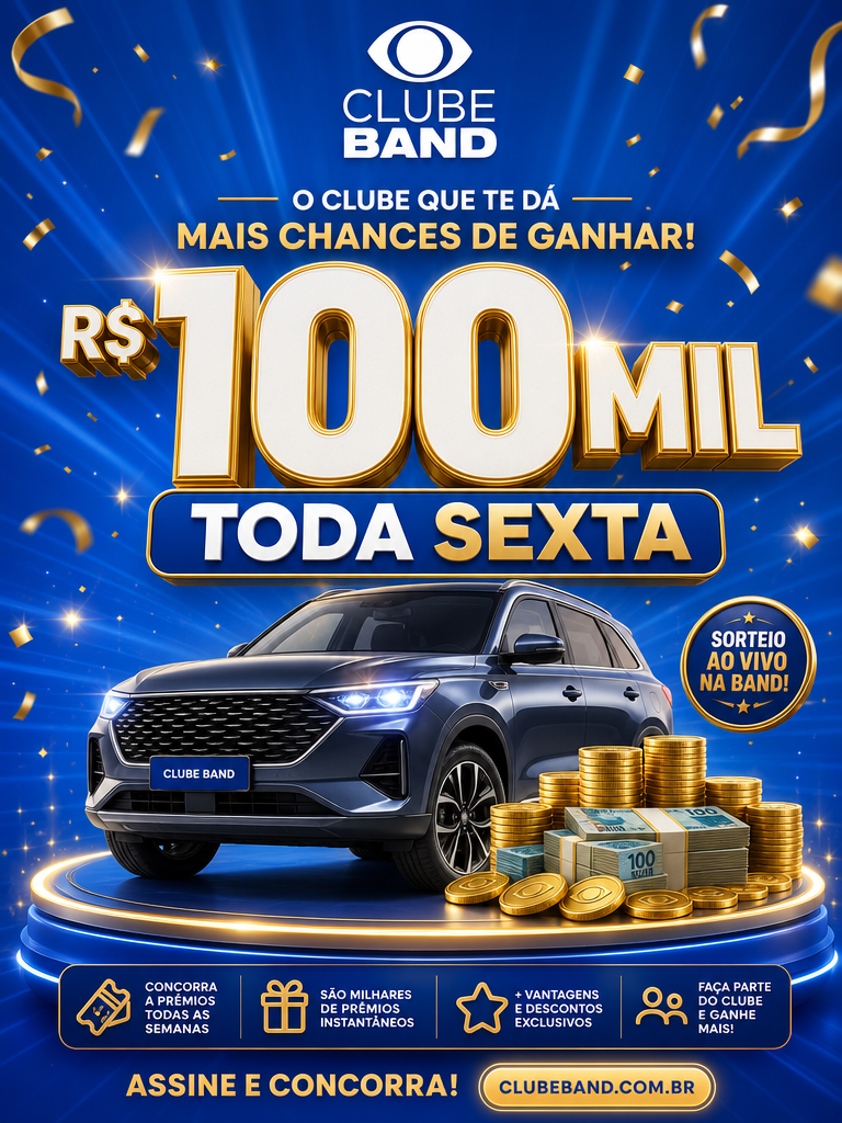 R$ 100 mil toda sexta-feira + prêmios de até R$ 10 mil todos os dias